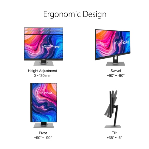ASUS ProArt Display PA248QV 24.1 WUXGA 16:10 Monitor, 100% sRGB/Rec.709 ?E < 2, IPS, DisplayPort HDMI D-Sub, Calman Verified, Eye Care, Anti-glare