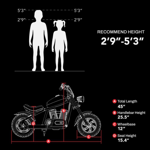HYPER GOGO CHALLENGER 12 DELUXE - Kid's Electric Motorbike With App Integration - Pine