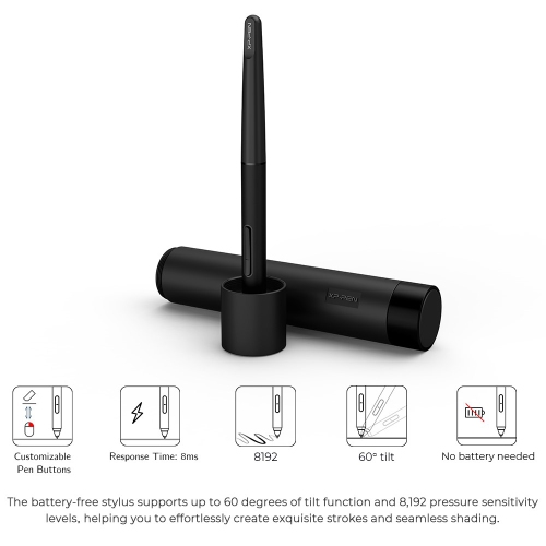 Écran graphique d'ordinateur XPPen Artist 22 2nd 122 % sRVB avec fonction d'inclinaison 8192 stylet à pression réglable