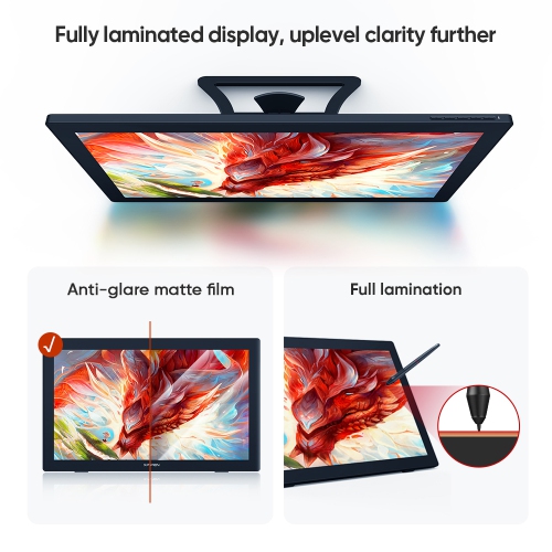 XPPen Artist 24 FHD Pen Display 23.8" Drawing Monitor with 8192 Pressure Levels Stylus