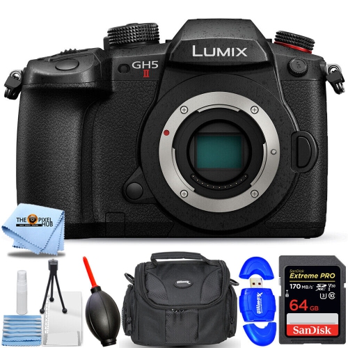 Appareil photo sans miroir Lumix GH5 II de Panasonic - Ensemble d'accessoires 7PC