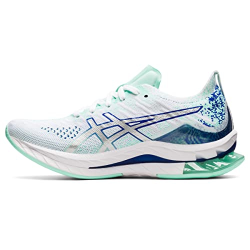 ASICS Women's Kinsei Blast Running Shoe, White/Pure Silver, 9.5 Best Buy Canada