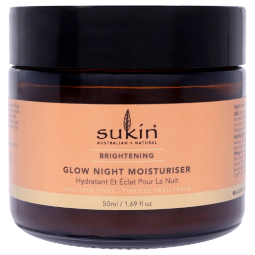 Brightening Glow Night Moisturiser by Sukin for Women - 1.69 oz Moisturizer