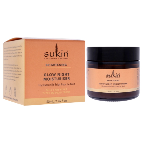 Brightening Glow Night Moisturiser by Sukin for Women - 1.69 oz Moisturizer