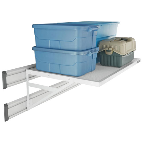 Gladiator Dual Mounted Shelf Bracket - Hammered White