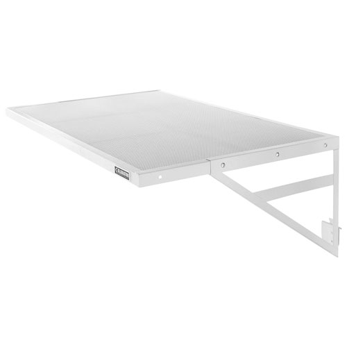 Gladiator Dual Mounted Shelf Bracket - Hammered White