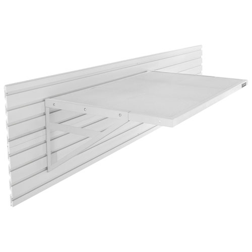 Gladiator Dual Mounted Shelf Bracket - Hammered White