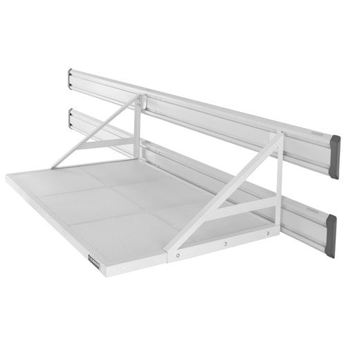 Gladiator Dual Mounted Shelf Bracket - Hammered White