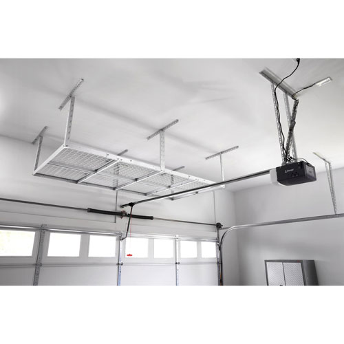 Gladiator Heavy-Duty Steel Rack Storage - Hammered White