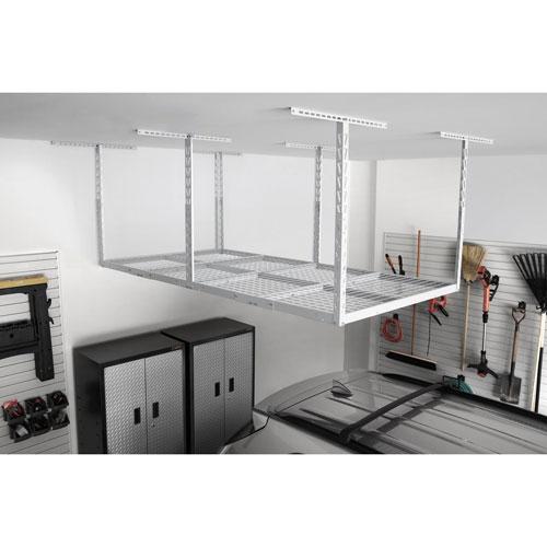 Gladiator Heavy-Duty Steel Rack Storage - Hammered White