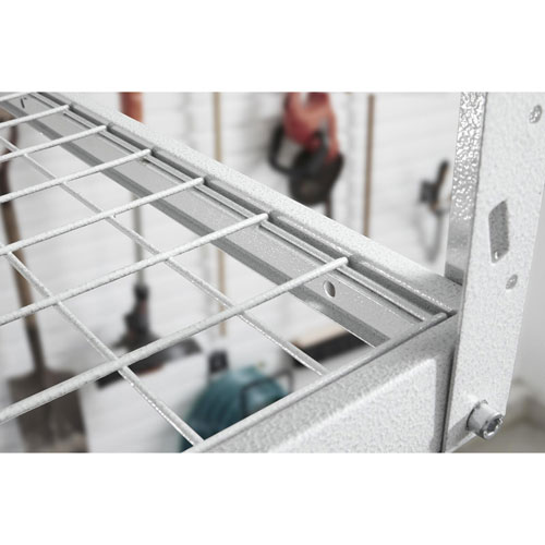 Gladiator Heavy-Duty Steel Rack Storage - Hammered White