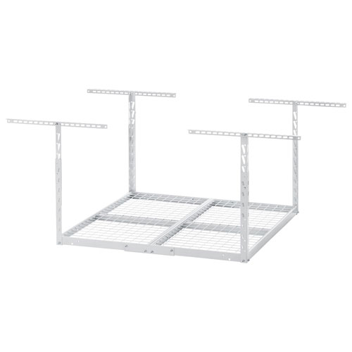 Gladiator Heavy-Duty Steel Rack Storage - Hammered White