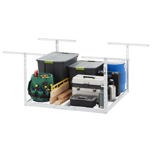 Gladiator Heavy-Duty Steel Rack Storage - Hammered White