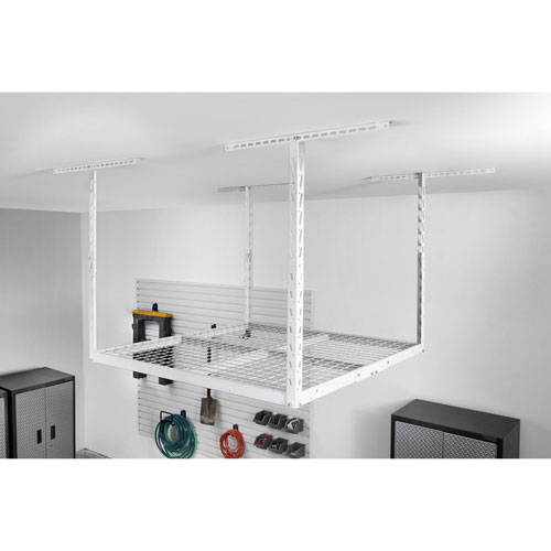 Gladiator Heavy-Duty Steel Rack Storage - Hammered White
