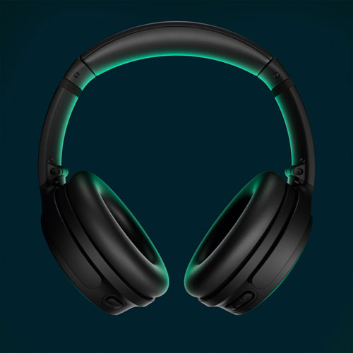 Bose QuietComfort Over-Ear Noise Cancelling Bluetooth Headphones - Triple Black