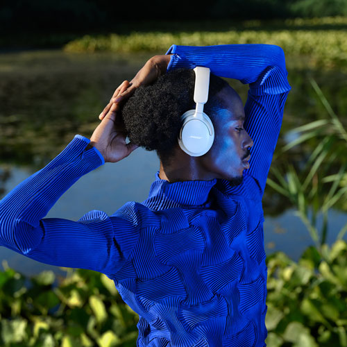 Casque d'écoute Bluetooth à suppression du bruit QuietComfort Ultra de Bose - Fumée blanche