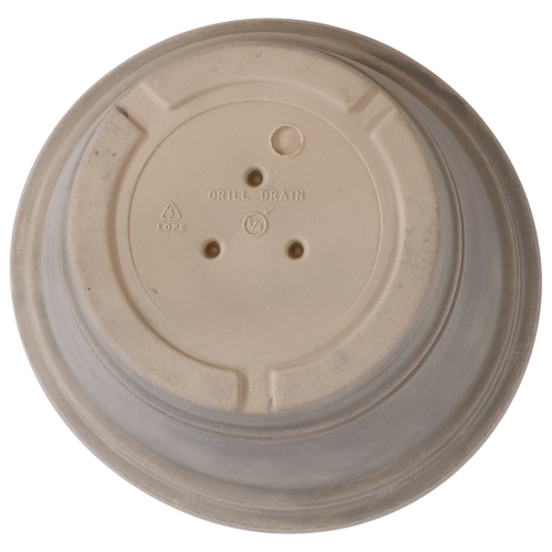 Sunnydaze 20 in Franklin Dual-Wall Polyresin Planter - Beige - Set of 3