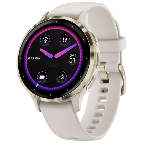Garmin Venu 3S 42mm GPS Smartwatch with Heart Rate Monitor - Ivory