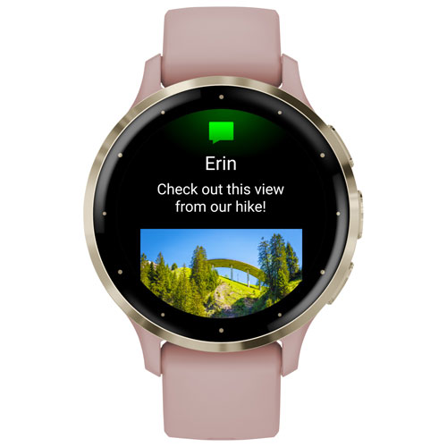 Montre intelligente Bluetooth de 41 mm Venu 3S de Garmin - Vieux rose