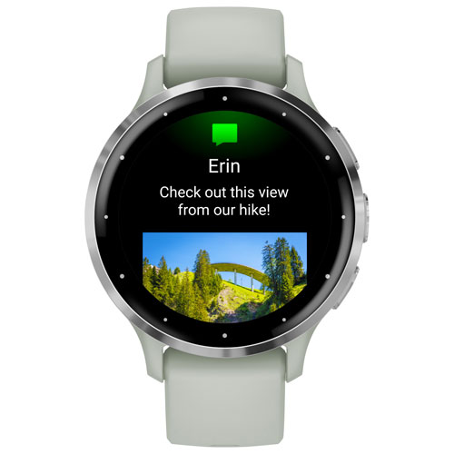 Montre intelligente Bluetooth de 41 mm Venu 3S de Garmin - Gris sauge