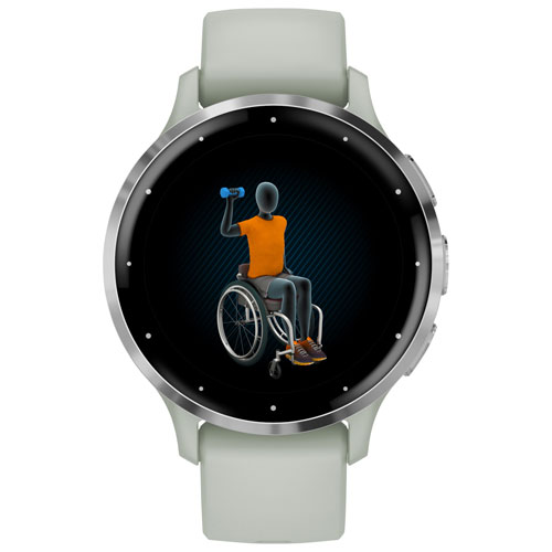 Montre intelligente Bluetooth de 41 mm Venu 3S de Garmin - Gris sauge