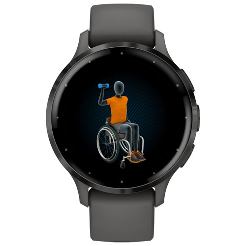 Montre intelligente Bluetooth de 41 mm Venu 3S de Garmin - Gris galet