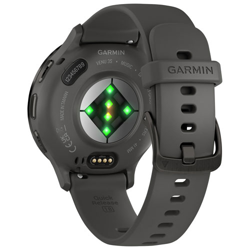 Montre intelligente Bluetooth de 41 mm Venu 3S de Garmin - Gris galet