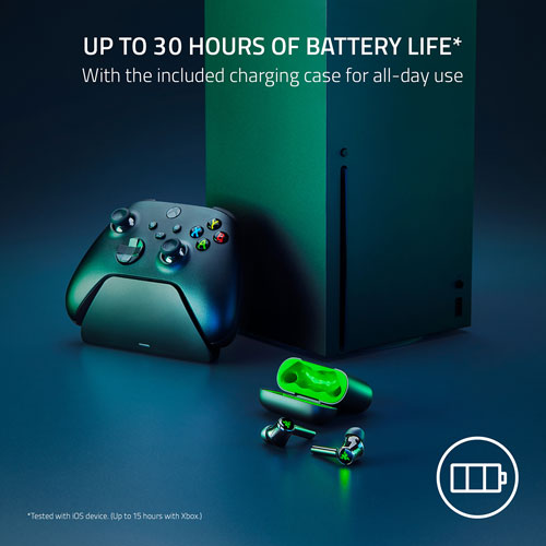 Razer Hammerhead HyperSpeed In-Ear Gaming Headphones for Xbox - Black/Green