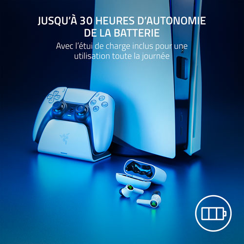 Razer Hammerhead HyperSpeed In-Ear Gaming Headphones for PlayStation - White