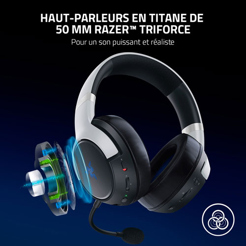 Casque de jeu sans fil double Kaira Pro de Razer pour PS5