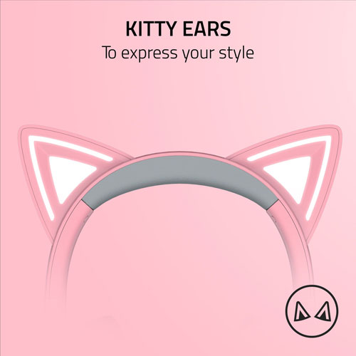 Image 6 of 10.. Razer Kraken Kitty V2 Edition Gaming Headset with Microphone - Quartz