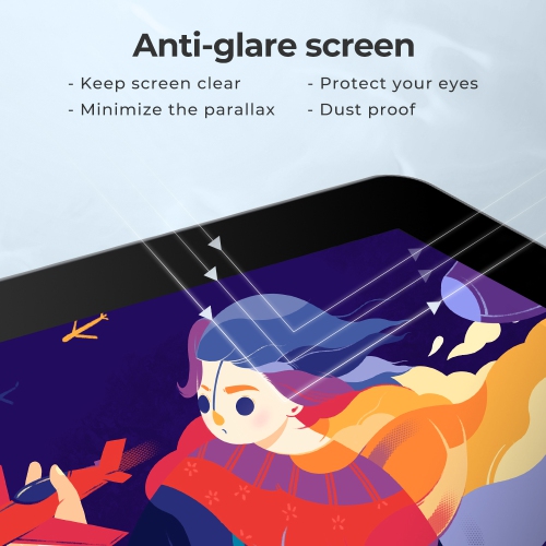 Écran de tablette à dessin entièrement laminé de 13,3 po avec 9 touches de raccourci 2 Elite Smart Stylus de XPPen Artist 13