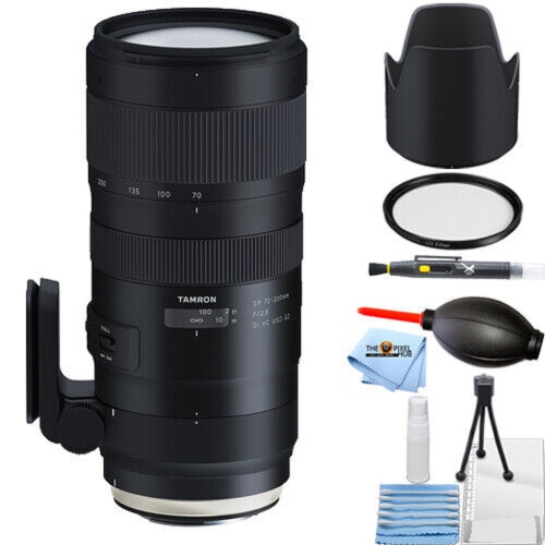 Tamron SP 70-200mm f/2.8 Di VC USD G2 Lens for Canon EF - 6PC Accessory  Bundle