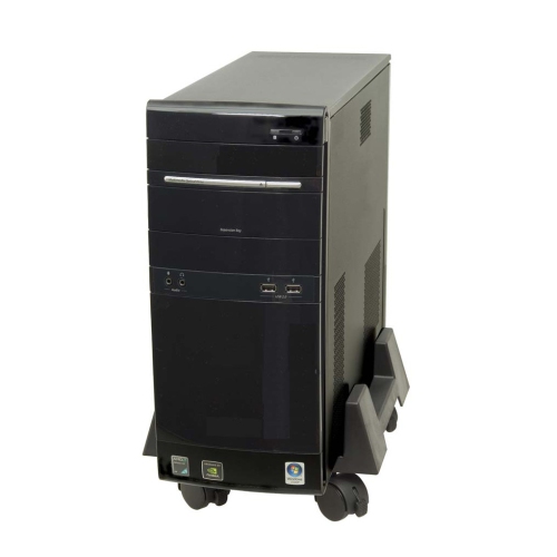 DAC Ergonomics MP-63-BLK Mobile CPU Tower Stand, Black