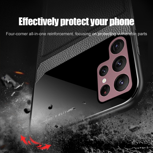 Leather Glass Case Cover for Samsung S22ULTRA, Slim Shell PU Leather Shockproof Back Case with Polarized Lens Technology - FREE SHIPPNG
