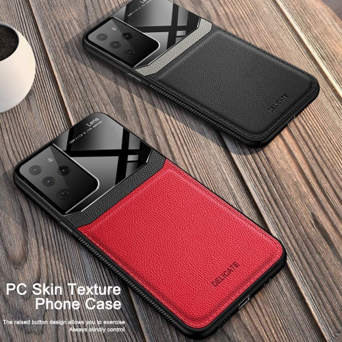 Leather Glass Case Cover for Samsung S21ULTRA, Slim Shell PU Leather Shockproof Back Case with Polarized Lens Technology - FREE SHIPPNG