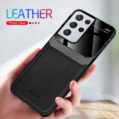 Leather Glass Case Cover for Samsung S21ULTRA, Slim Shell PU Leather Shockproof Back Case with Polarized Lens Technology - FREE SHIPPNG