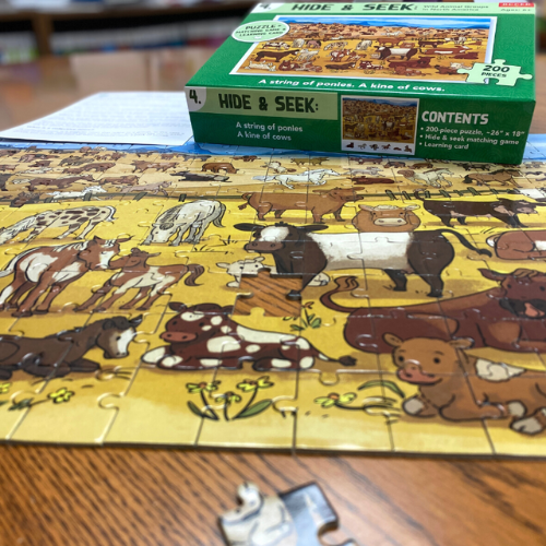 Hide and Seek Puzzle – Cow