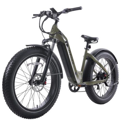 GOTRAX Tundra All-Terrain Electric Mountain Bike, 750W/48V 20Ah/32 Kph/112Km Range/26" X 4" Fat Tire E-Bike With Lcd Display