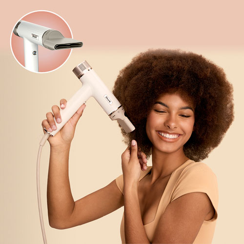 Shark SpeedStyle RapidGloss Finisher / High-Velocity Hair Dryer with IQ Speed Styling - White