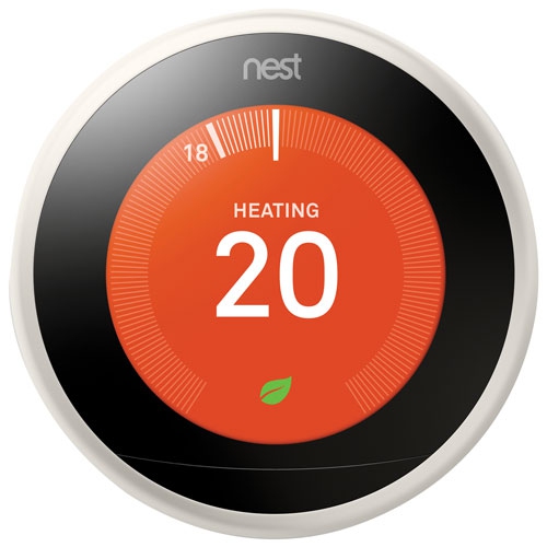 Thermostat intelligent Wi-Fi Nest Learning de Google - Blanc