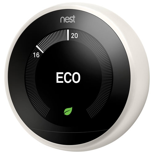 Thermostat intelligent Wi-Fi Nest Learning de Google - Blanc