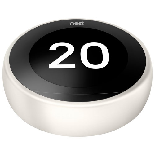 Thermostat intelligent Wi-Fi Nest Learning de Google - Blanc