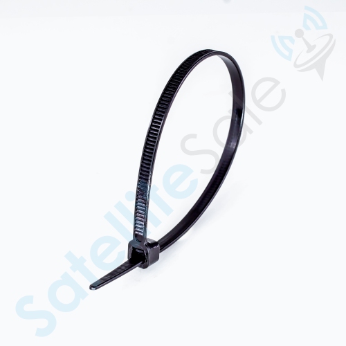 USTC Cable Wire Zip Ties 50lb Strength USTC MCOU10003 Polyamide Nylon Black 7", 178mm