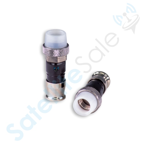 SATELLITESALE  Indoor/outdoor Coaxial F-Type Fittings Weather-Seal Connectors for Rg-59 Coax Cables Pack Of 10 PCs