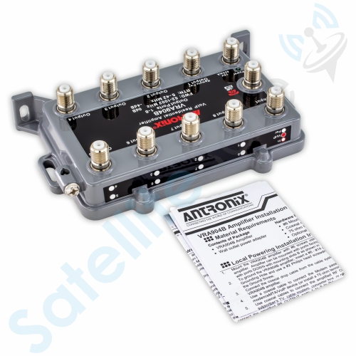 Antronix VRA904B/ACP 75Ohm VoIP Integrated Residential Amplifier 8+1P Kit by SatelliteSale