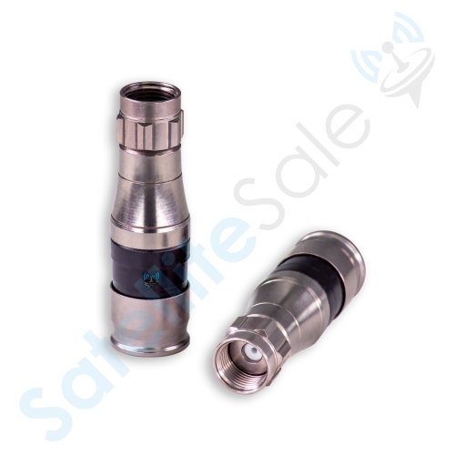 SATELLITESALE  Indoor/outdoor Fittings Coaxial Connectors for Rg-11 Coax Cables Pack Of 4 PCs