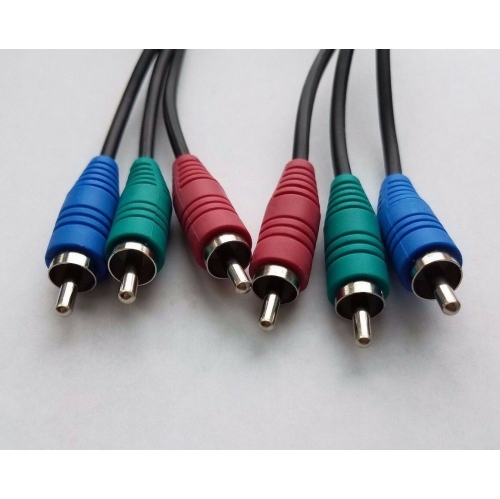 Component Video Cable 3 RCA 6 ft RGB HDTV DVD VCR Brand New