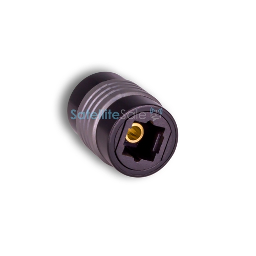 SATELLITESALE  Toslink Coupler Digital Spdif Optical Pvc Convertor Adapter In Black