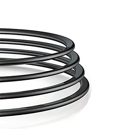 Câble d'alimentation universel c.a. à connecteur carré/rond à 18AWG 2 broches de SatelliteSale, fil universel en PVC, noir